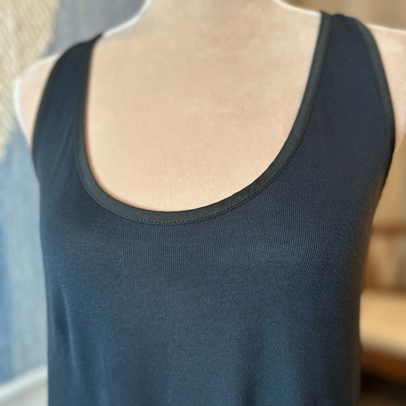 Free People Intimately Dark Blue and Black Lined Tank Top - Picture 3 of 9